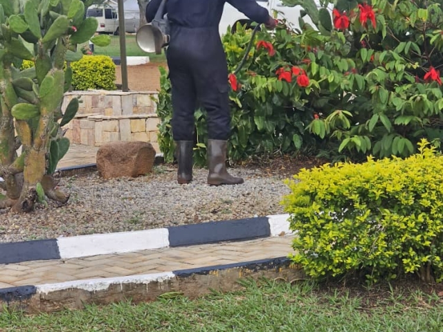 Outdoor spraying